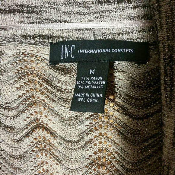 INC open cardigan - Picture 3 of 6